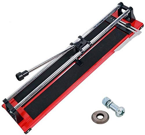 Neilsen CT5415-40in Heavy Duty Tile Cutter 1000mm with 14mm Cutting Depth, Adjustable Gauge, Single Guide Rail, and 22x6x6mm Blade for Ceramic and Porcelain Tiles