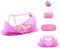 AOOPOO Kinderbett, faltbares Babybett, tragbar, mit Moskitonetz, Matratze, Strandzelt, für Kinder von 0 bis 3 Jahren (rosa)