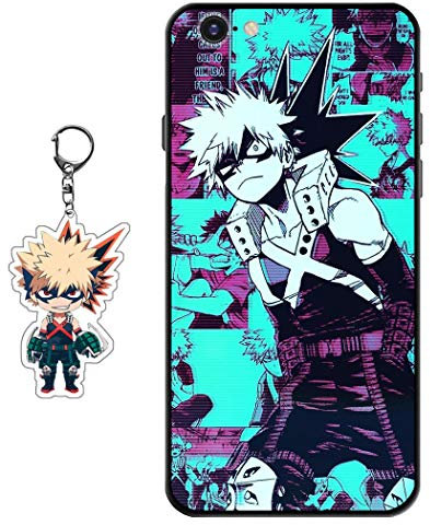 Staremeplz iPhone 6/6s Case - Anime Figure Design with Keychain, Soft Silicone TPU Protective Phone Case