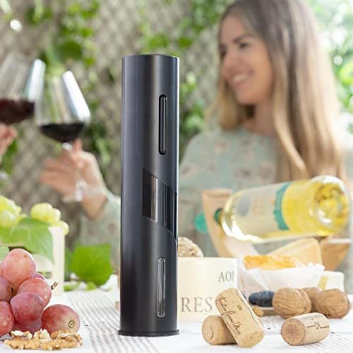 InnovaGoods® Décapsuleur électrique de bouteilles de vin, décapsuleur silencieux, décapsuleur sans fil, commandé par bouton, exclusif et élégant, idéal comme cadeau.