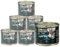 Dehner Wild Nature Katzenfutter Gebirgssee, Nassfutter getreidefrei, für ausgewachsene Katzen, Lachs / Forelle, 6 x 200 g Dose (1.2 kg)