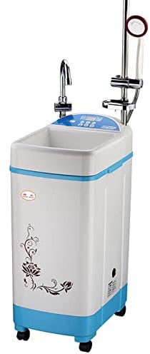 80L Home Storage Electric Water Heater with Shower Under The Sink Mobile Smart Instant Bathing Machine Smart Thermostat 220V 2000W