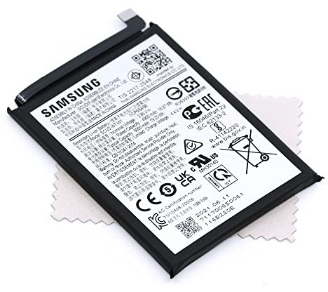 Akku für Samsung Original Scud-WT-W1 für Samsung Galaxy A22 5G (A226B) mit mungoo Displayputztuch