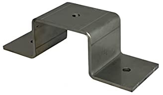 Rechteckrohrschelle, Bügelschelle, Balkenschelle aus Edelstahl in den Größen: 30x15 bis 100x40mm (50x40mm)