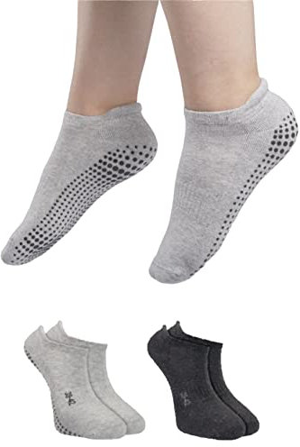 RØDER 2 Paar Stoppersocken Damen & Herren • Yoga Socken • Antirutschsocken • ABS Socken • Haussocken mit Noppen • Stoppersocken Herren (43-46 s/h)