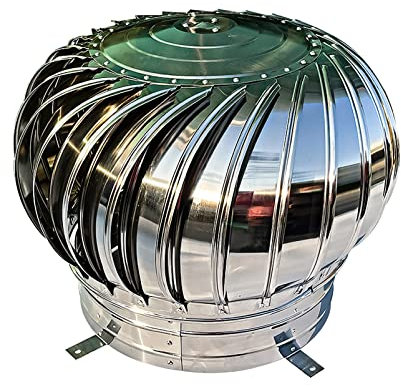Giratorio Tapa Conducto de Humos Sombrero Chimenea Giratorio Capucha Acero Inoxidable 304 A prueba de viento A prueba de lluvia A prueba de polvo No requiere montaje Sombrero de Chimenea (100mm/3.9in)