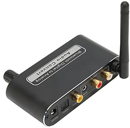 Mini Audio Amplifier, 5.1 Digital Amplifier HiFi Stereo Analog to Digital Converter with Mic for Home Speaker Theater Systems