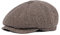 Sleeping forest Schiebermütze mit Ohrenklappen Flatcap Herren Dicker Winter Cap 8 Panel Newsboy Cap Klappen Schirmmütze Peaky Herbst/Winter Gatsby Cap Retro Fischgräten Schlägermütze Kaffee (XL)