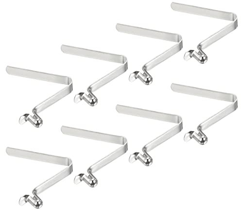 PATIKIL 6.5x4mm 8Pack Kayak Paddel Druckknöpfe Poltaster Feder Klammern Stahl Hohlknopf Verriegelung Rohr Einzelstift für Camping Vorzelt Zeltstangen