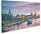 islandburner Leinwandbild Dresden, Deutschland, über der Elbe Gemälde Drucke für Wohnzimmer Büro