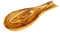 Cleminson - Repose-cuillère en bois d'olivier sculptée manuellement – 23 x 9 cm