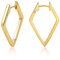 ALEXCRAFT Orecchini a Cerchio in Oro 14K Donna Orecchini a Cerchio a Rombo Leggero Ipoallergenico Gioielli Alla Moda Regalo 20mm X 30mm
