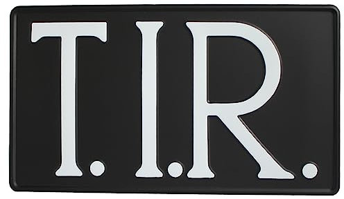 Schild Metallschild Alu - T.I.R. Transports Internationaux Routiers - 320642 Gr. ca. 34,5 x 20,5cm