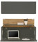 Furn.Design Büromöbel Set in grau matt und Eiche Wotan Holz mit Sekretär und Büroschrank modern für Homeoffice und Büro Hängeschrank Center (Set 1)