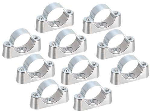 sourcing map Lot de 10 colliers de serrage pour tuyau OD de 38 mm - Fixation murale au plafond - Sangles rigides pour tuyau en métal et PVC