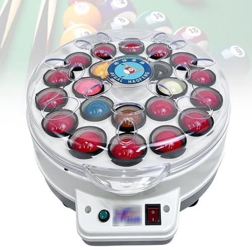 Cashwise Billardkugelreinigungsmaschine, automatische Billardkugelpolierreinigungsmaschine, 16/22 Ball Snooker Reinigung Billard Ball Reiniger für Billardkugel,2in1