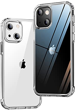 ONES Funda Transparente Duro Fino iPhone 15『Antigolpes Airbag』『Borde Elevado Protege Cámara Pantalla』[Anti Amarillo][Antideslizante], PC+TPU Híbrido Protectora Silicona Coque para Apple 6.1''