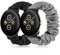 Wizvv Lot de 2 bracelets de montre Scrunchie pour Google Pixel Watch 3 41 mm/Google Pixel Watch 2/Google Pixel Watch 1 - Bracelet de rechange en tissu élastique pour femmes et filles, großes