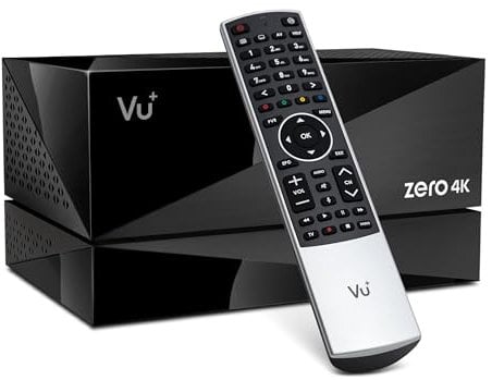 VU+ Zero 4K Combo BT Kabel- und Antennen-Receiver Ultimate-Komplettpaket UHD 2160p inkl. PVR-Kit mit 4 TB Festplatte – DVB-C/T2 Hybrid-Tuner, HDR10, HLG, CI+ Slot, Linux Enigma2, BT-FB