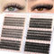 Calphdiar Lot de 476 extensions de cils individuels Wispy - Courbure D - Cils naturels duveteux - Pour débutants - 30 + 40 + 50 + 60 + 80 + 100D