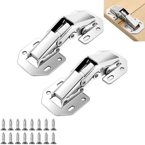 Cerniera anta per Mobili,Cerniere Mobili,Cerniere per Ante Mobili,Cerniera per Mobili 90°,adatta per ante di armadi,ante in legno,ante a doghe in legno,armadi,portagiocattoli (2 pcs)