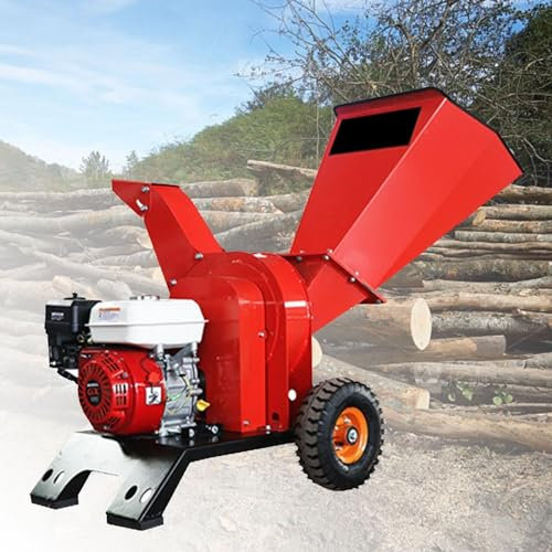 XINGLUOY Garden Branch Shredder, Petrol Electric Wood Shredder, 7.5 Hp, 3.6l Fuel Tank, Shredding Diameter (Size : Electric-start)