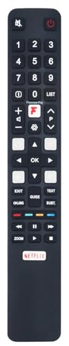 AULCMEET RC802N YUI5 Replacement Remote Control Fit for TCL QLED LED Android Smart TV 43P715K 55P715K 50P715K 65P715K 75P715K 55P725K 43P725K 50P725K 65P725K 32S5200K 40S5200K