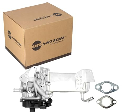 DR.MOTOR AUTOMOTIVE DRM211164 AGR-Ventil Abgasrückführungsventil mit Dichtungen mit AGR-Kühler Kompatibel mit VW Amarok Pickup 2HA, 2HB, S1B, S6B, S7A, S7B 03L131512AR 03L131512BP 03L131512DJ