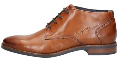 bugatti Herren Schnürstiefel, Männer Stiefel Kaltfutter,Winterstiefel,Winterschuhe,uebergangsstiefel,uebergangsschuhe,Cognac (6300),44 EU / 9.5 UK
