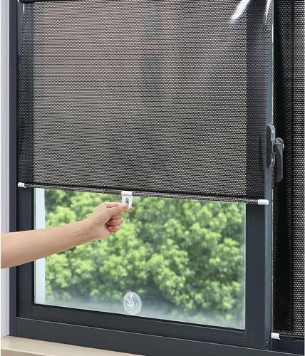 Sonnenschutz Rollo, Rollos mit Saugnäpf, Isolations-Verdunkelungsrollos, ideal für Auto, Zuhause, tragbare Sonnenschutzrollos