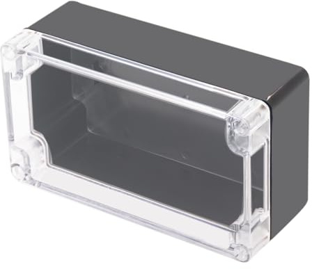 Otdorpatio Projektbox, IP65 wasserdichte elektrische Abzweigdose, ABS-Kunststoff, Heimwerker, Stromgehäuse, transparente Abdeckung, 158 x 90 x 60 mm