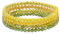 Damen Kristall Perlen Armband,Mehrschichtiges Steine Armband,Damen Kristall Perlen Armband,Paar/Freundschafts/Partner Armbänder (Gelb 1)
