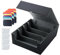Aischens Estuche Organizador 4 Niveles para 3200/1400 Cartas con Fundas Dobles, Caja de Almacenamiento para MTG/YGO/TCG/CCG/Magic Cierre Magnético Material PU Resistente, Negro