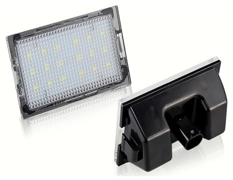 Jodriva LIGHT Number License Plate Light Lamps, for Land Rover, for Range Rover Sport L320, for Freelander 2 L359, for Discovery 3 4 L319 Xfc500040 Number Plate Lights