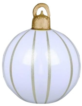 Blow-Up-Ornament-Kugeln, große aufblasbare Weihnachtsornamente | Übergroße Christbaumkugeln | 24-Zoll-Außenweihnachtsdekorationen, weihnachtliche aufblasbare Balldekorationen für den Außenbereich für