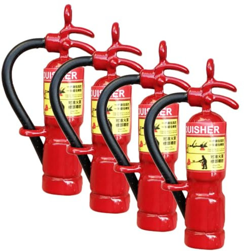 Toyvian Mini Extintores para Decoración De Casas De Muñecas Accesorios De Metal