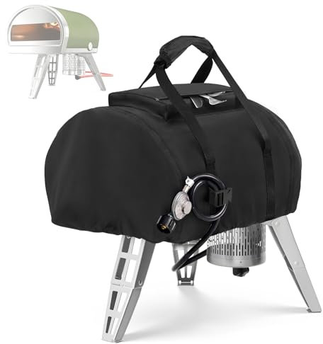 Grill Cover for Gozney Roccbox Pizza Oven, 500D Outdoor Camping Wood Burner Storage Cover Large Top Pocket Heavy Duty Waterproof Grill Oven (Cover Only