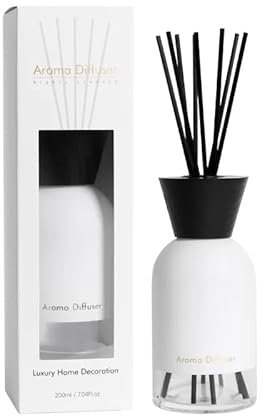LUXXIA - B&W - Black&White - 200ml - Carat d'Or Rouge | Raumduft mit würzig, holzig, balsamisch mit Einer sinnlichen Tiefe - Raumerfrischer Duftstäbchen Raumdiffusor Diffuser Lufterfrischer