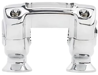 Moto Riser Per Softail Per Fat Per Bob 114 Per FXFBS Moto Kit Riser E Morsetto Manubrio Da 1,25 Riser Per Manubrio(Argento)