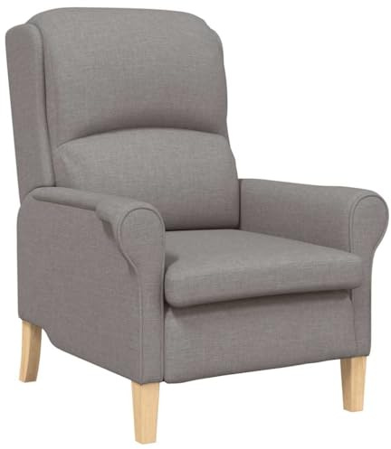 vidaXL Sessel Taupe Stoff, Stylischer Sessel, moderner ergonomischer Stuhl, schicke Sitzgelegenheit, langlebiges Lounge-Möbel, bequemer Innenbereich