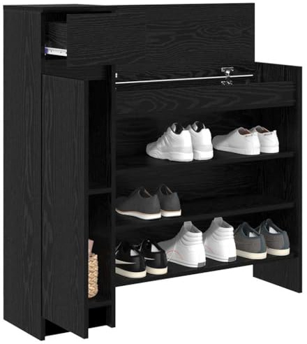 vidaXL Schuhschrank 100,5 x 28 x 100 cm Holzwerkstoff | Genug Platz für deine Schuhe, Stilvolle und elegante Optik, Aus MDF mit glänzender Oberfläche
