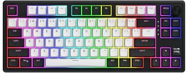 Skyfall 80 MAG ULTIMA 8K Magnetische Gaming-Tastatur mit Rapid-Trigger, Magnetic Switches, Snap Tap, Hall-Effekt, 8000Hz, PC und Mac, Schwarz, Wireless/Kabel, US-Layout, NO German, NO French Layout
