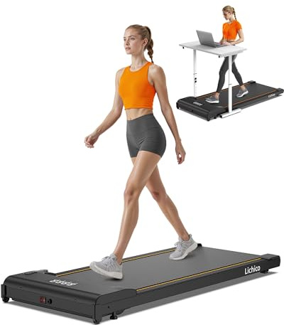 Lichico Cinta de Correr Plegable con Inclinación 0-9% o Asa Plegable, Caminadora Eléctrica para Casa, Cinta de Andar, Walking Pad Silenciosa para Oficina, Conexión Bluetooth, Tres Modelos Disponibles