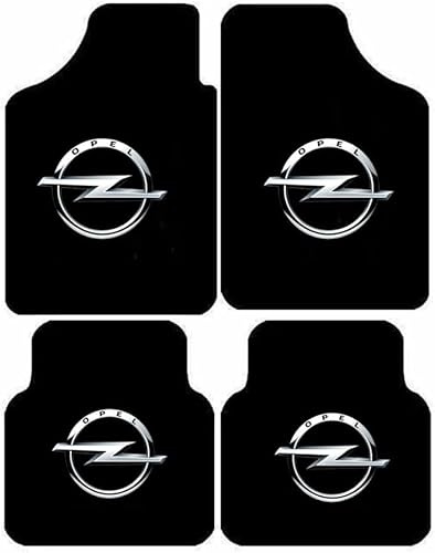 4 Stück Auto Fußmatten für Opel Astra H G Cc 1998-2018, Absatzschoner aus Teppiche Kunstleder Teppich FußMatten Auto Matten FußMatte