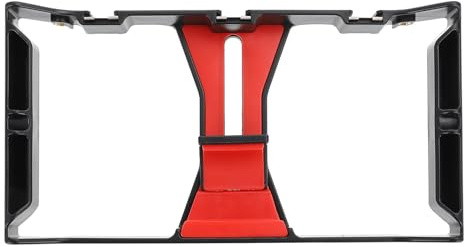 SUPVOX Dispositif vidéo pour téléphone Portable avec Cadre Portable ABS, poignée Confortable, adapté pour Tournage de Micro Film et Enregistrement, stabilisateur avec Fixation pour