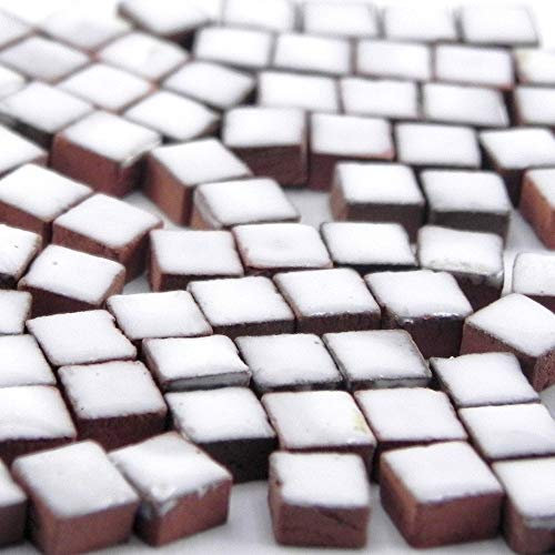 Unbekannt Lot de 500 mini mosaïques en céramique 5 mm Blanc Rw02