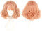 NiceLisa Frauen 35cm Flat Bangs mittleren Teil Haar Pastell rosa schöne tägliche Doki Doki Literature Club Sayori Cosplay Perücke