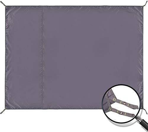 REDCAMP Large Waterproof Camping Tarp Lightweight, Multifunctional Insulated Tent Footprint for Camping Hiking Backpacking, Grey 106x83