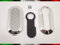 TOPBEST Cover Chiave Guscio + Tasti Tastini in Gomma + Gancio Portachiavi Compatibile con Fiat 500 Grande Punto Evo Bravo Panda 500l Lancia Y Ypsilon Musa Delta Scocca Argento