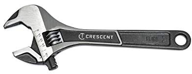 Crescent ATWJ28VS Adjustable Wrench/Spanner with Expanded Jaw Capacity (8''/203mm)